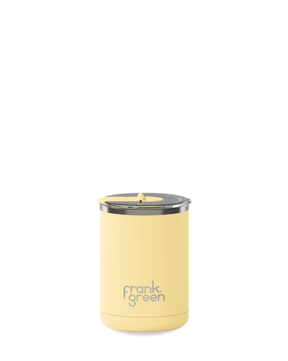 Frank Green Buttermilk Ceramic Coffee Cup With Hinged Lid - 355ml (12oz)