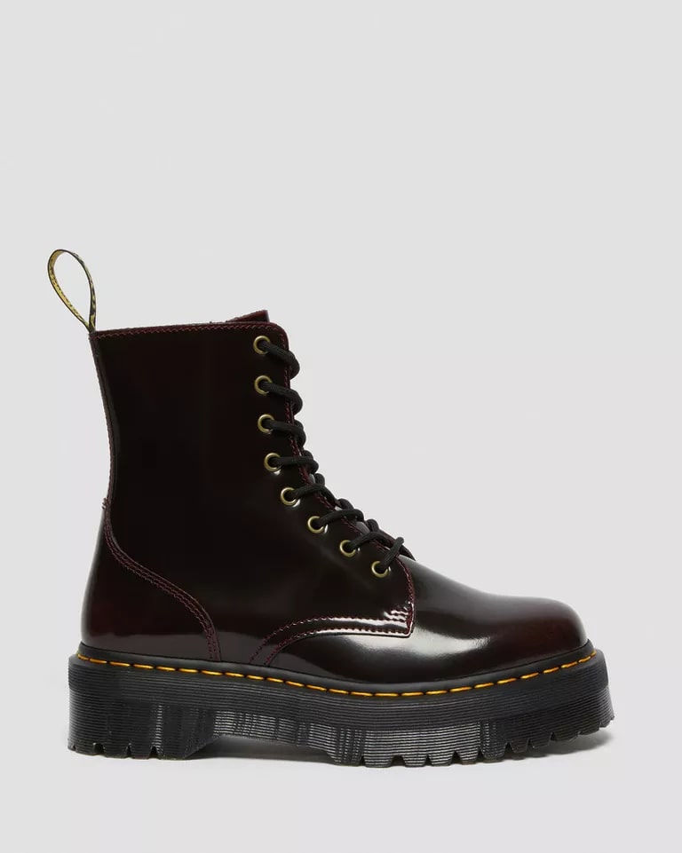 Dr. Martens Jadon 8 Eye Leather Boot - Cherry Red
