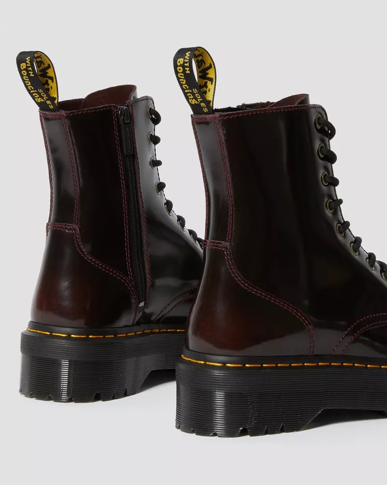 Dr. Martens Jadon 8 Eye Leather Boot - Cherry Red