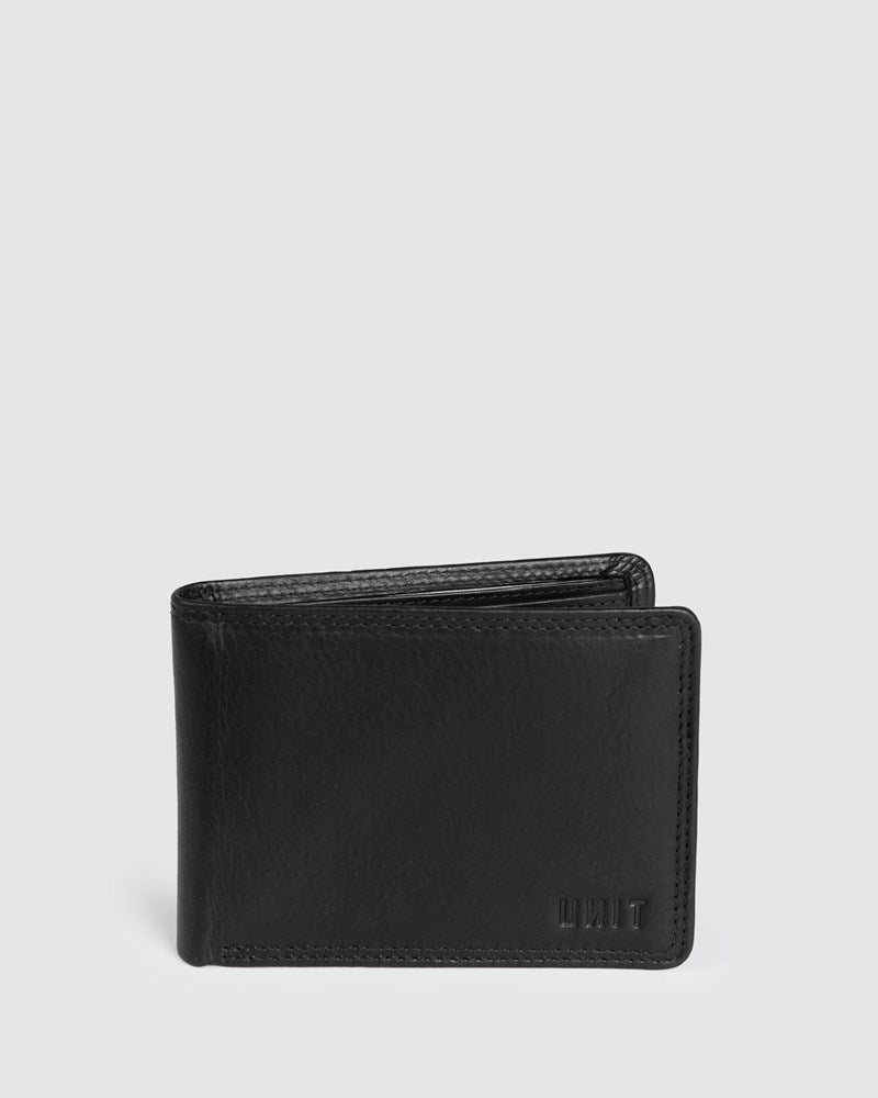UNIT CLASSIC BI-FOLD LEATHER WALLET