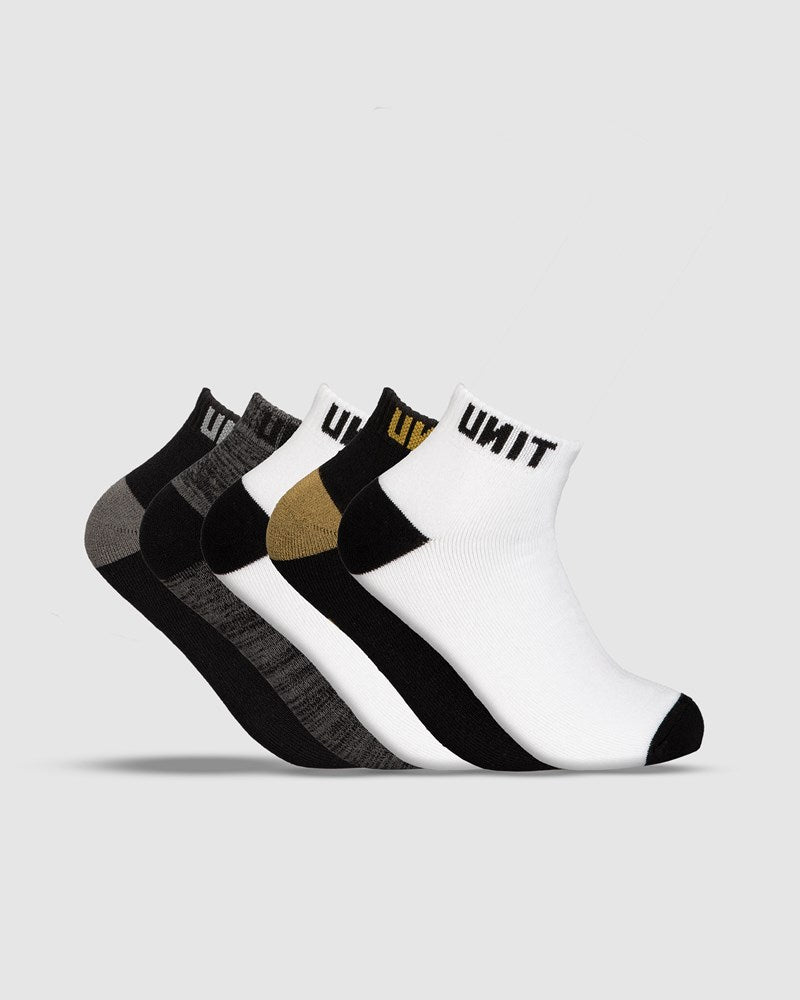 UNIT MAX YOUTH SOCKS - 5 PACK LO LUX