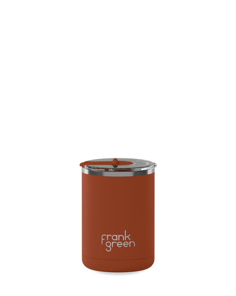 Frank Green Toffee Ceramic Coffee Cup With Hinged Lid 355ml (12oz)