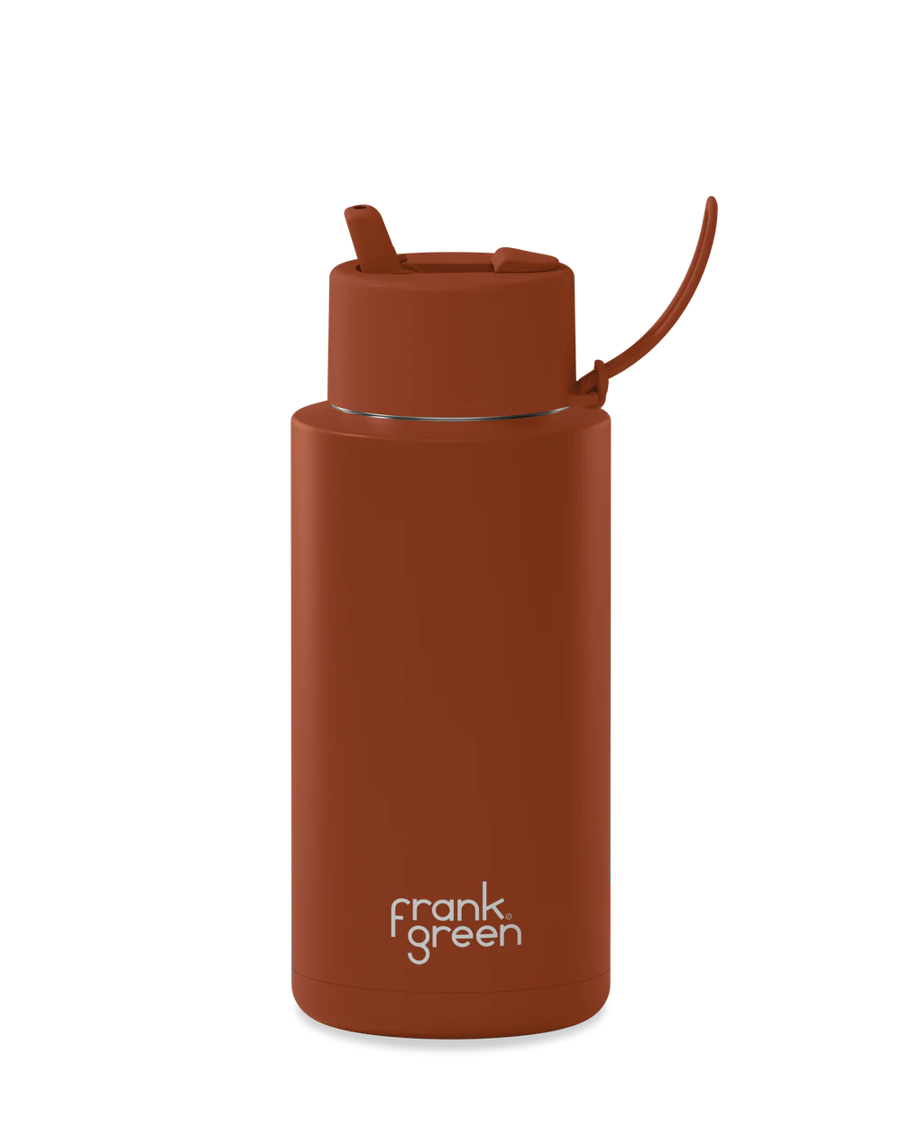 Frank Green Toffee Ceramic Reusable Bottle with Flip Straw Lid 1,000ml (34oz)