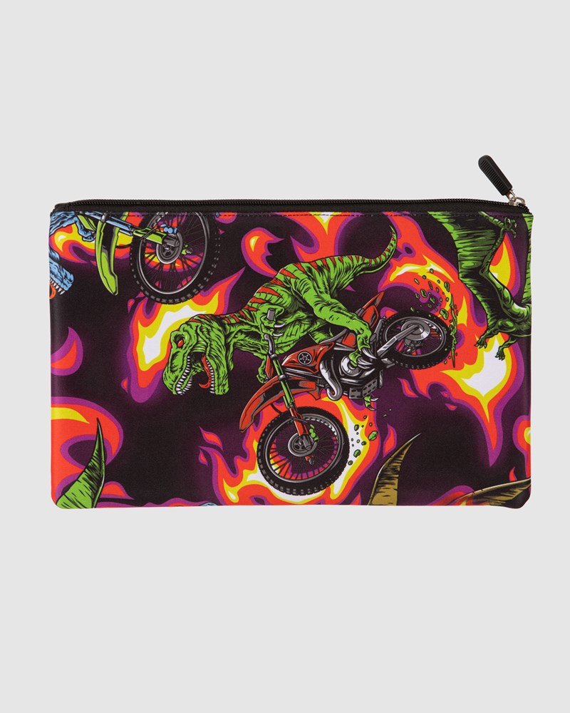 UNIT DOUBLE PENCIL CASE - FLAME REX