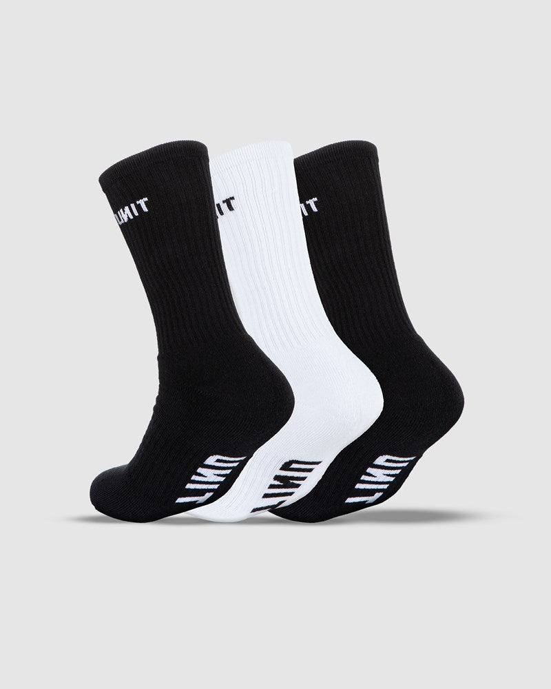Unit Mens Cotton Crew Socks 3 Pack