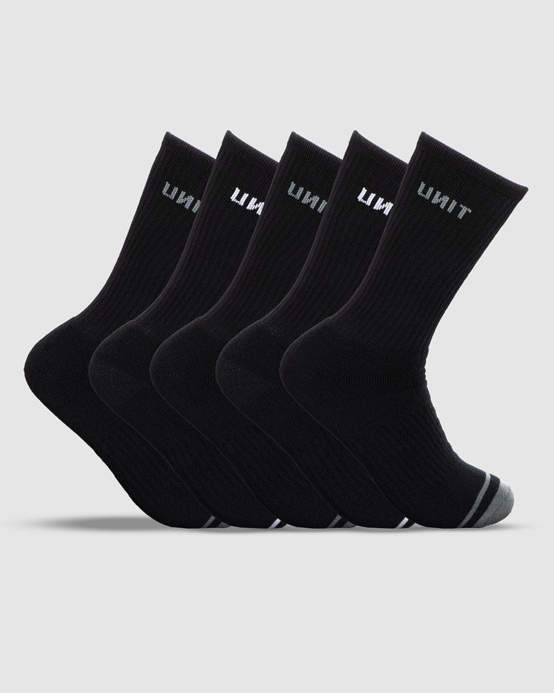 Unit Bamboo Crew Socks 5 Pack