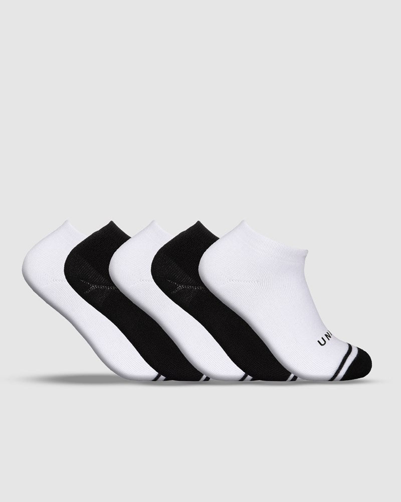 Unit Bamboo No Show Ladies 5 Pack Socks