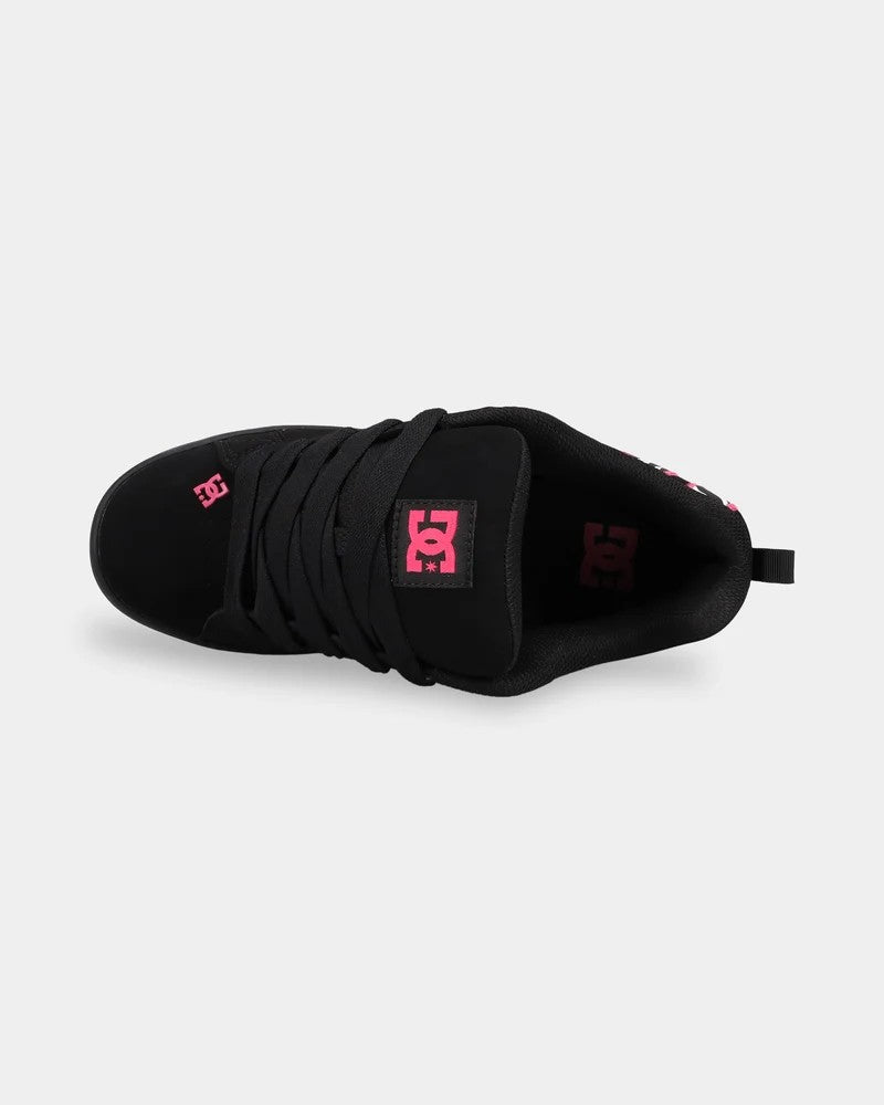 DC Womens Court Graffik - Black/Pink/Black