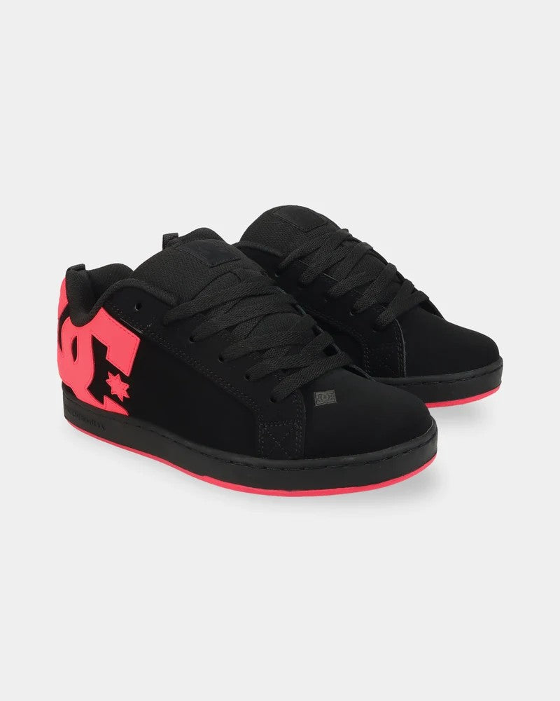 DC Womens Court Graffik - Black/Hot Pink