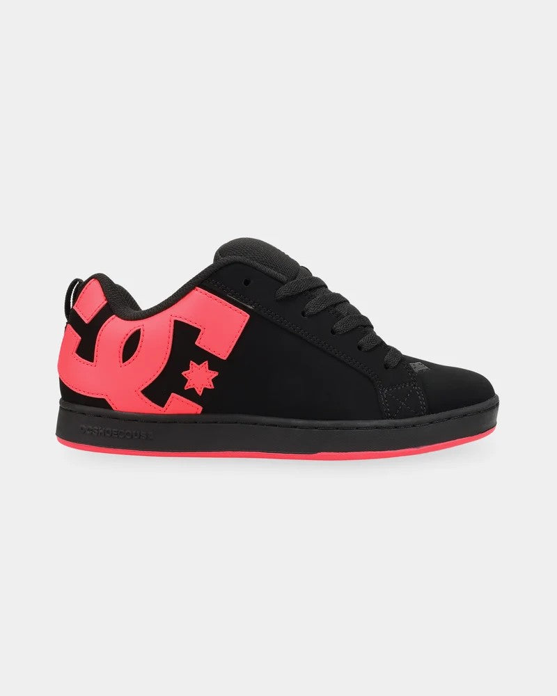 DC Womens Court Graffik - Black/Hot Pink