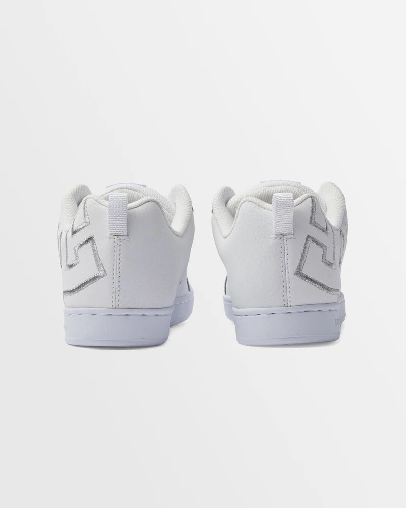 DC Womens Court Graffik - White/M Silver