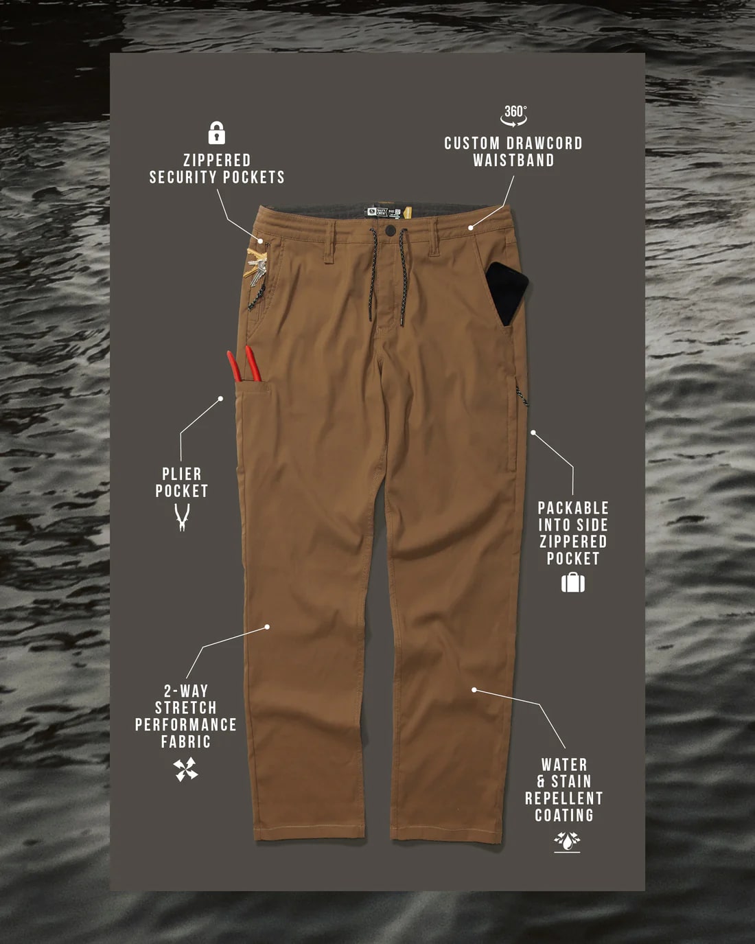 Salty Crew Midway Tech Pant