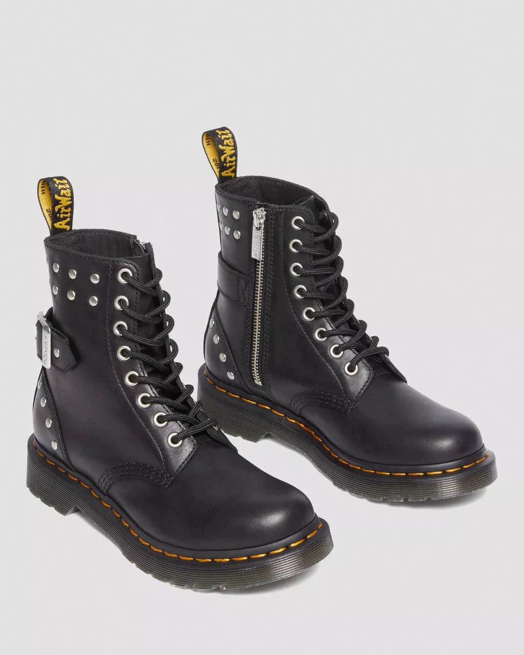 Dr Martens 1460 Pascal Hardware Nappa Leather Lace Up Boots
