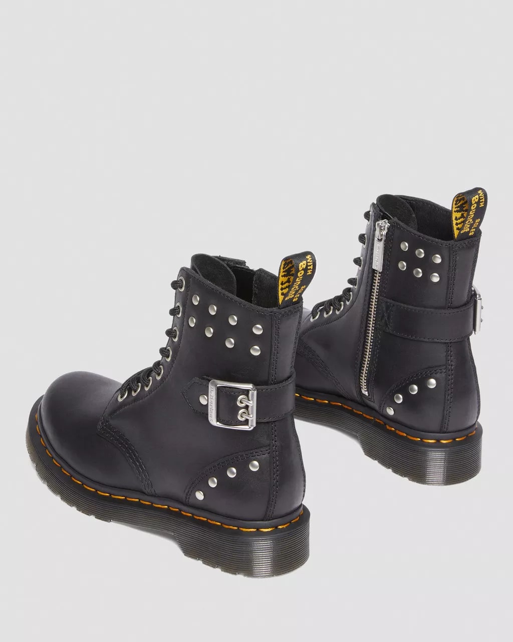 Dr Martens 1460 Pascal Hardware Nappa Leather Lace Up Boots