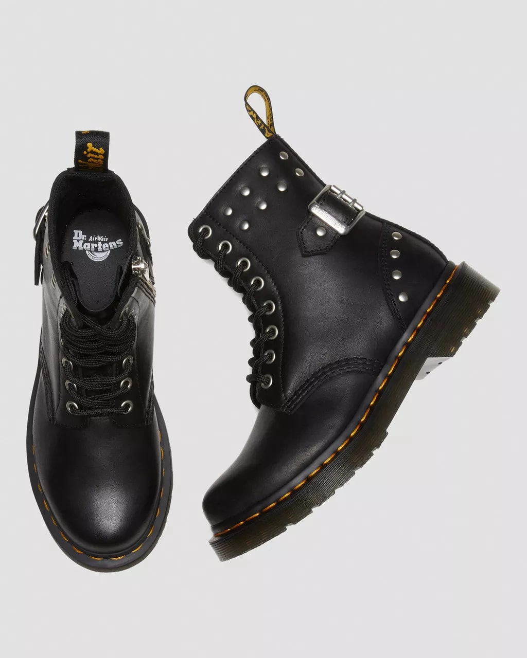 Dr Martens 1460 Pascal Hardware Nappa Leather Lace Up Boots
