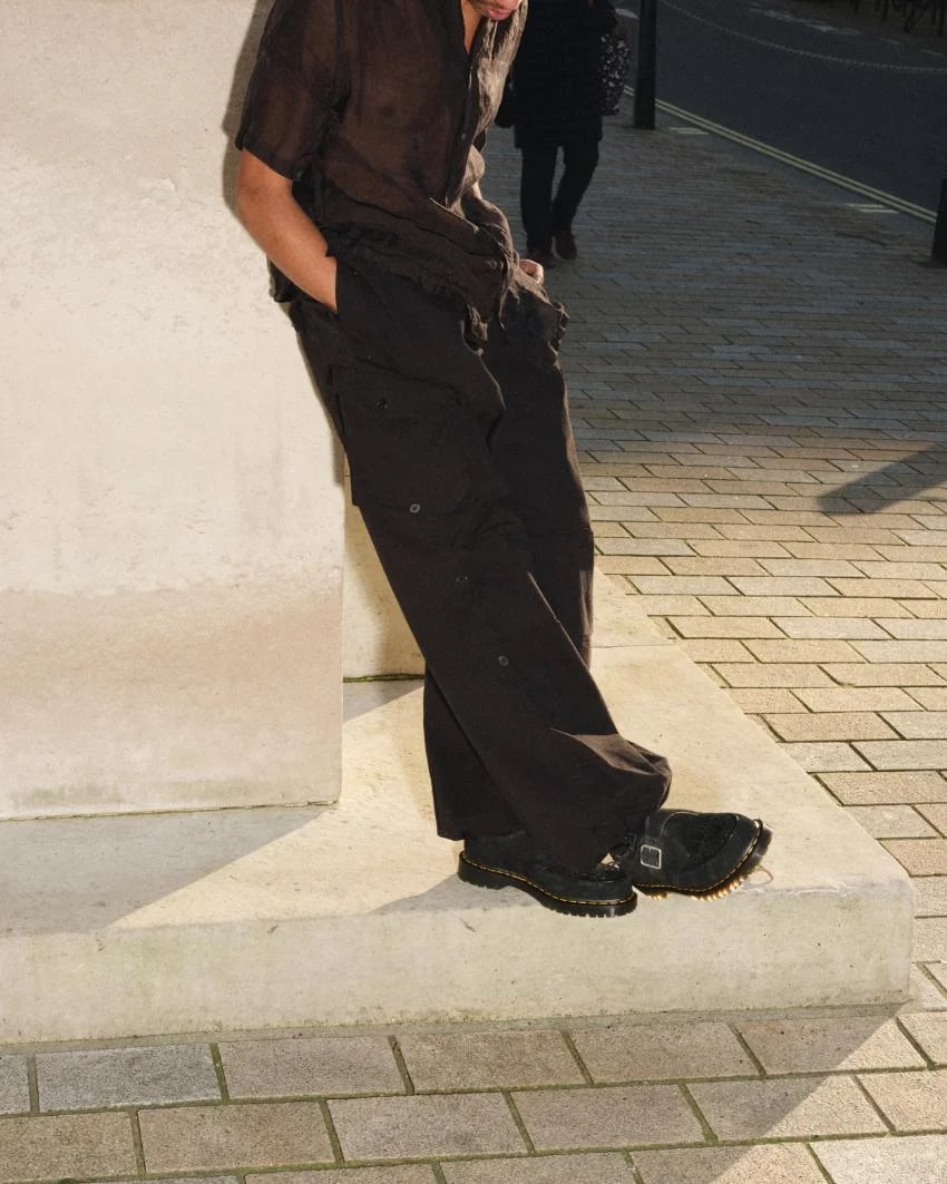 Dr Martens Ramsey Monk Suede Creepers - Black Desert Oasis