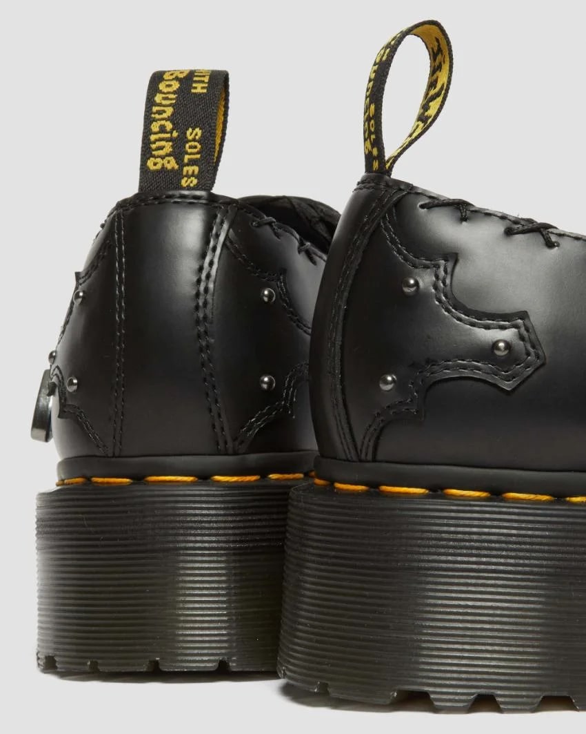 Dr Martens Ramsey Quad Monk Creepers - Black Smooth