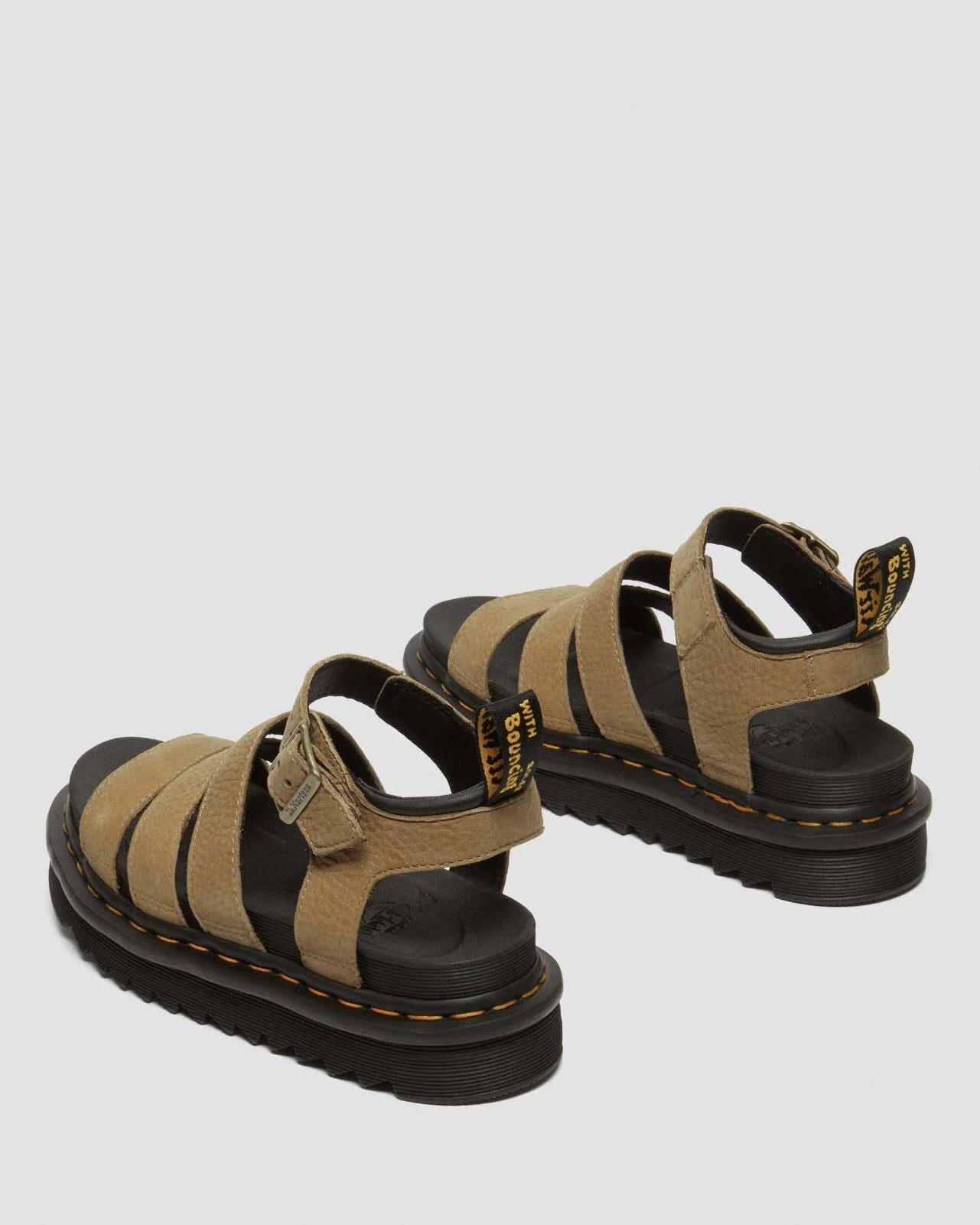 Dr. Martens Blaire 3 Strap Sandal - Savannah Tan Tumbled Nubuck