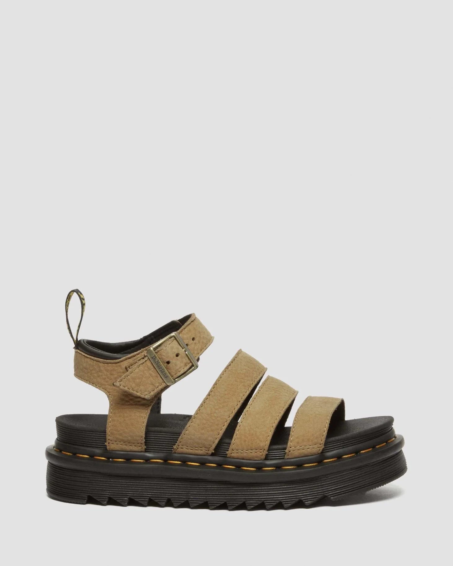 Dr. Martens Blaire 3 Strap Sandal - Savannah Tan Tumbled Nubuck