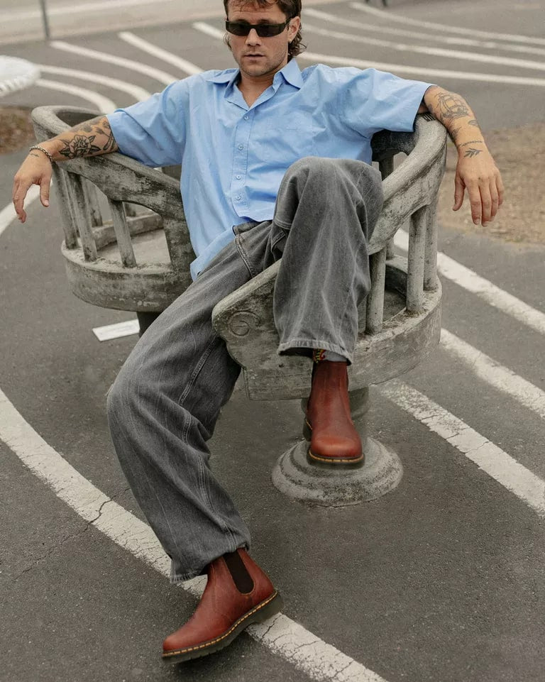 Dr. Martens 2976 Ambassador Leather Chelsea Boots - Cashew