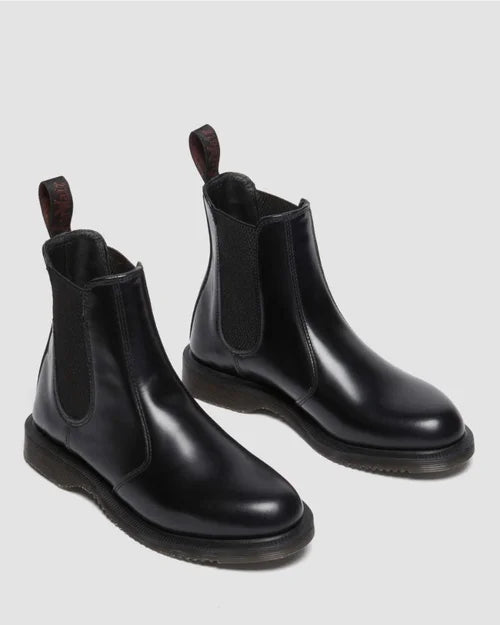 Dr. Martens Flora Chelsea Boot - Black Polished Smooth