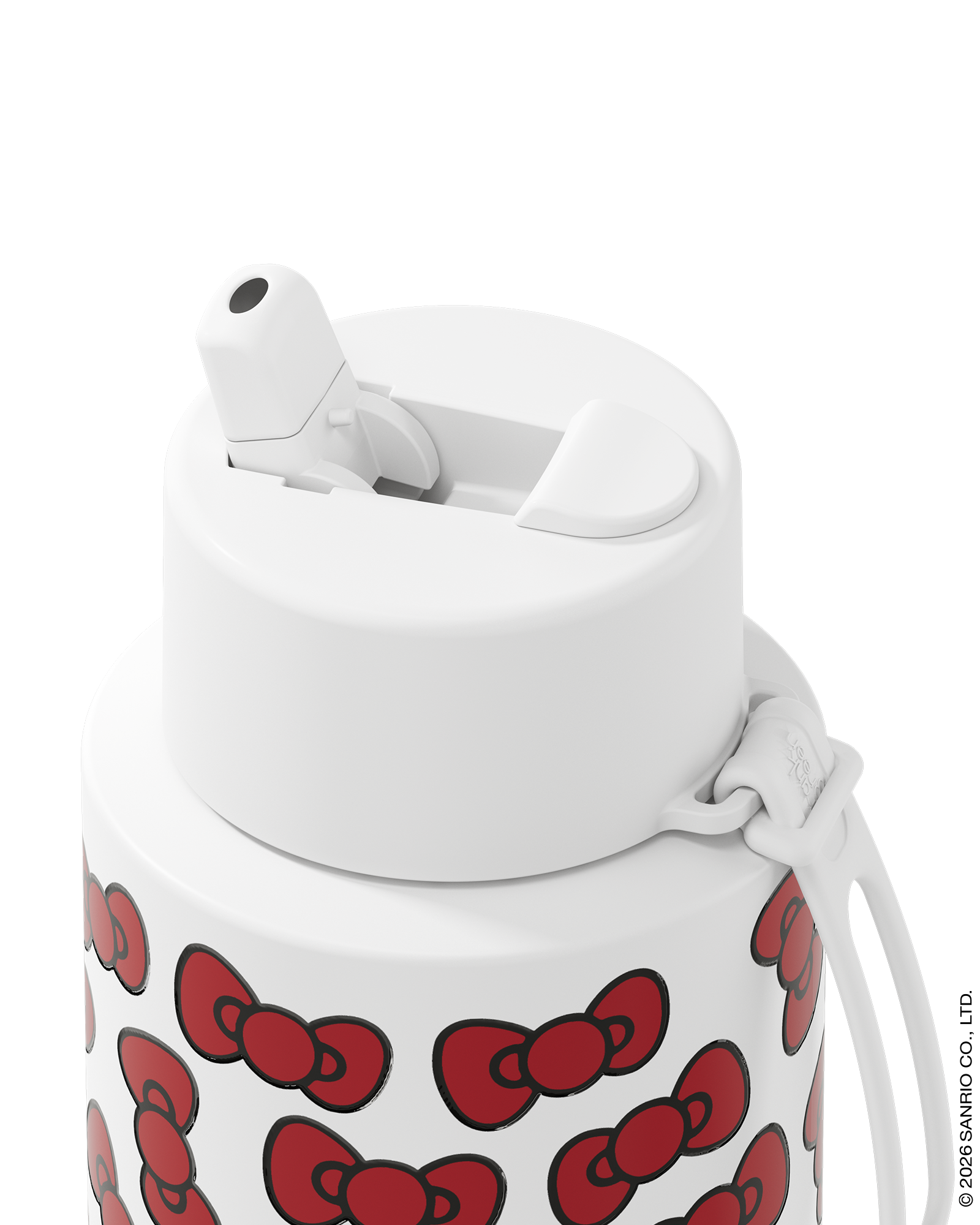 Frank Green Hello Kitty Bow Edition Ceramic Reusable Bottle with Flip Straw Lid 1000ml (34oz)