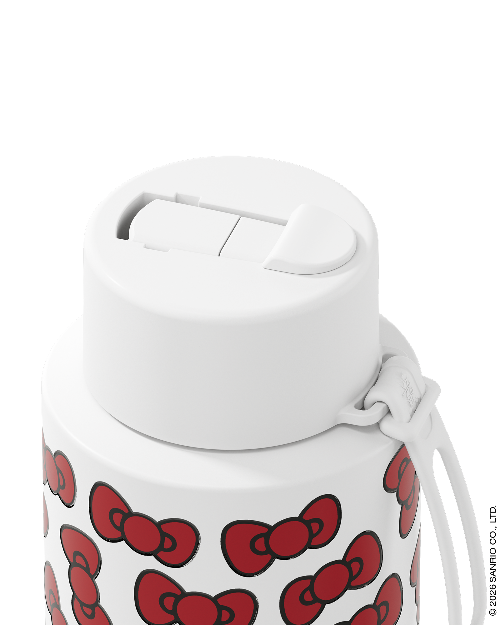 Frank Green Hello Kitty Bow Edition Ceramic Reusable Bottle with Flip Straw Lid 1000ml (34oz)