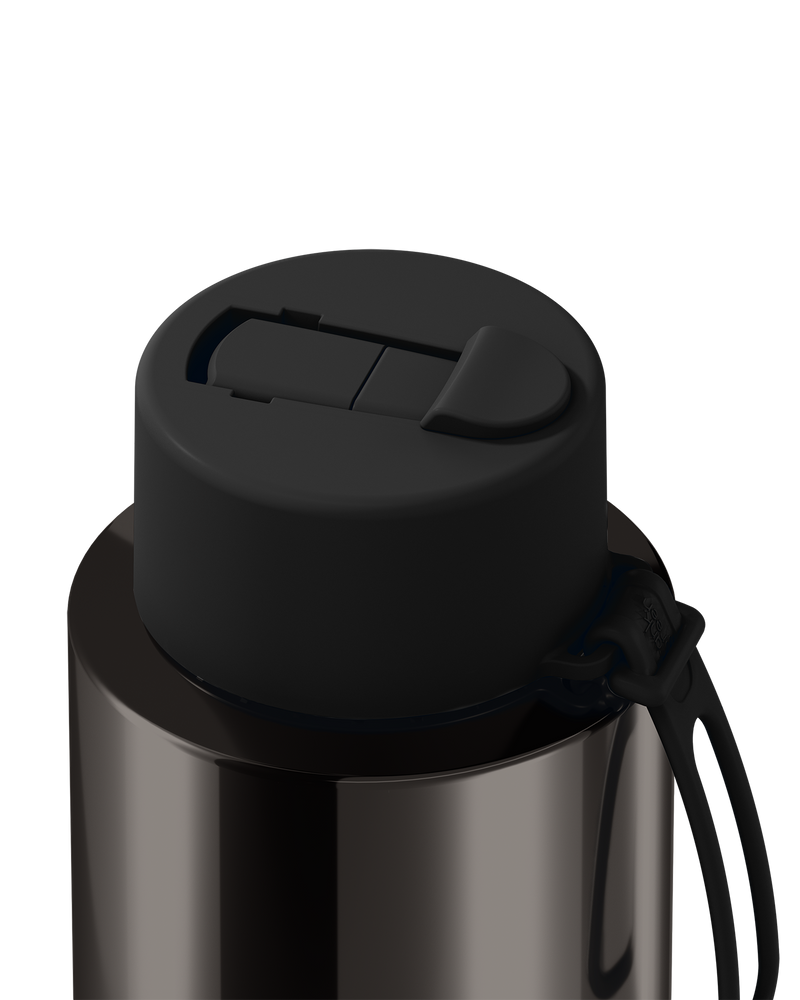 Frank Green Shadow Chrome Ceramic Reusable Bottle with Flip Straw Lid 1000ml (34oz)