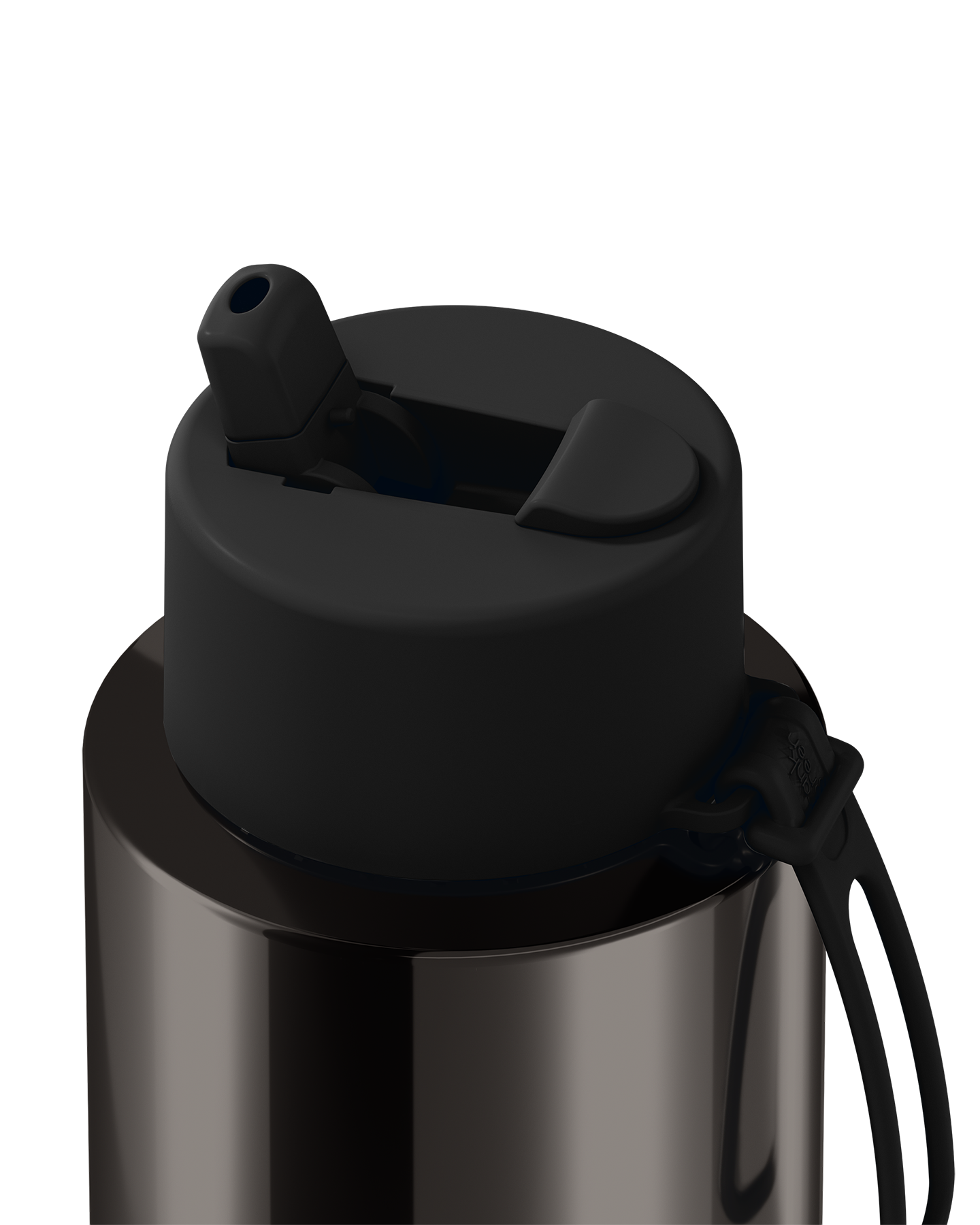 Frank Green Shadow Chrome Ceramic Reusable Bottle with Flip Straw Lid 1000ml (34oz)