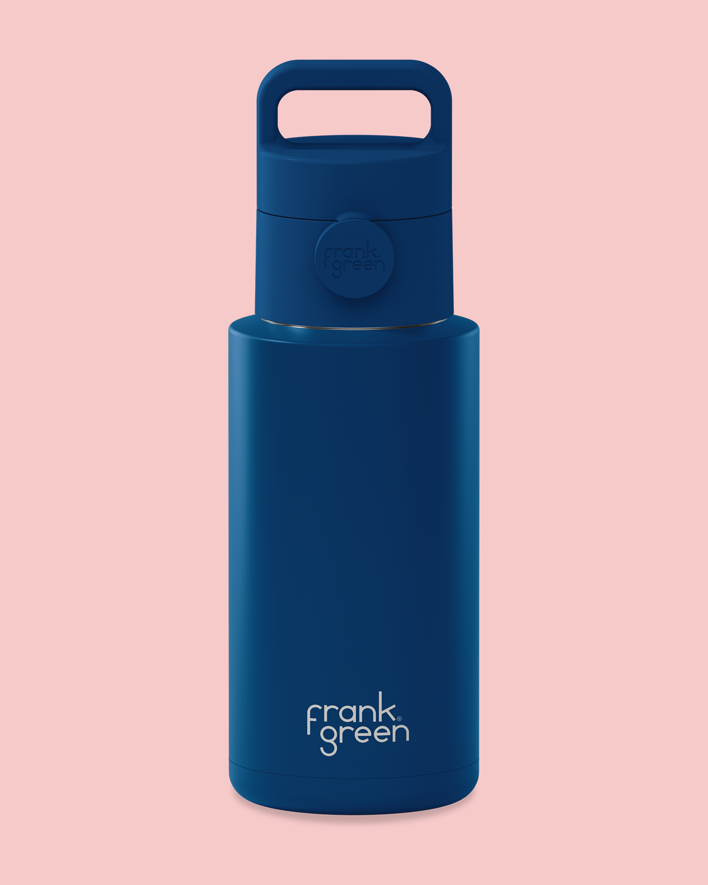 Frank Green Deep Ocean Ceramic Reusable Bottle with Grip & Sip Lid 1000ml (34oz)