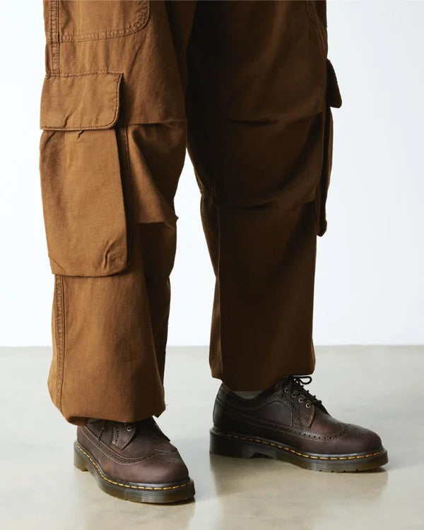 Dr. Martens 3989 YS Brogue Shoes - Dark Brown Crazy Horse