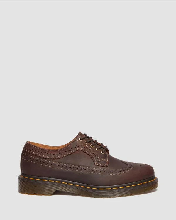 Dr. Martens 3989 YS Brogue Shoes - Dark Brown Crazy Horse