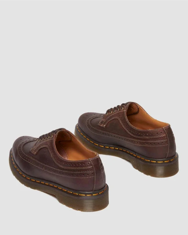 Dr. Martens 3989 YS Brogue Shoes - Dark Brown Crazy Horse