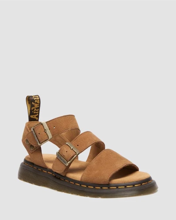 Dr. Martens Gryphon Sandal - Desert Brown Tumbled Nubuck