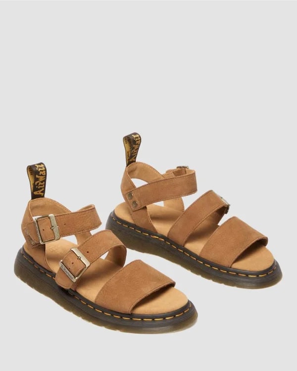 Dr. Martens Gryphon Sandal - Desert Brown Tumbled Nubuck