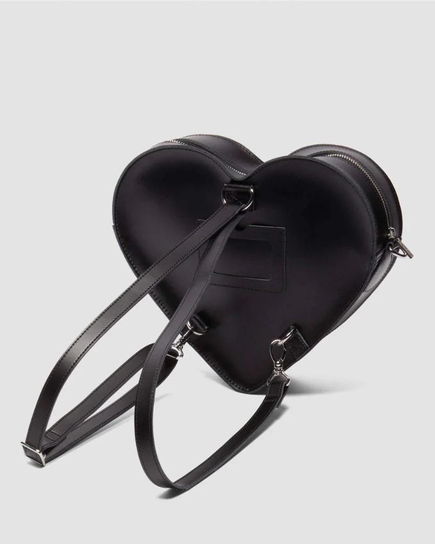 Dr. Martens Heart Backpack - Black / Light Tan Kiev / Mini Leopard Spot Hair On