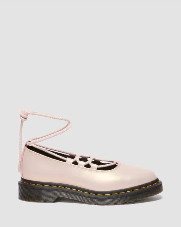 Dr. Martens Elphie II Lace Up Shoe - Powder Pink/Gold Shift Leather