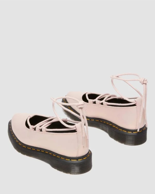 Dr. Martens Elphie II Lace Up Shoe - Powder Pink/Gold Shift Leather