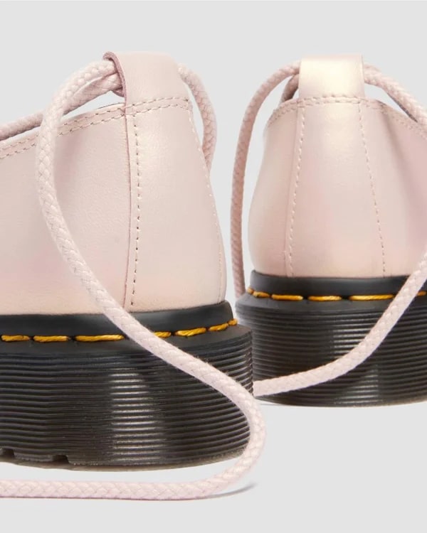 Dr. Martens Elphie II Lace Up Shoe - Powder Pink/Gold Shift Leather