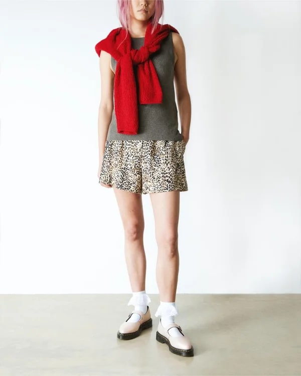 Dr. Martens Elphie Mary Jane Shoe - Powder Pink / Gold Shift Leather