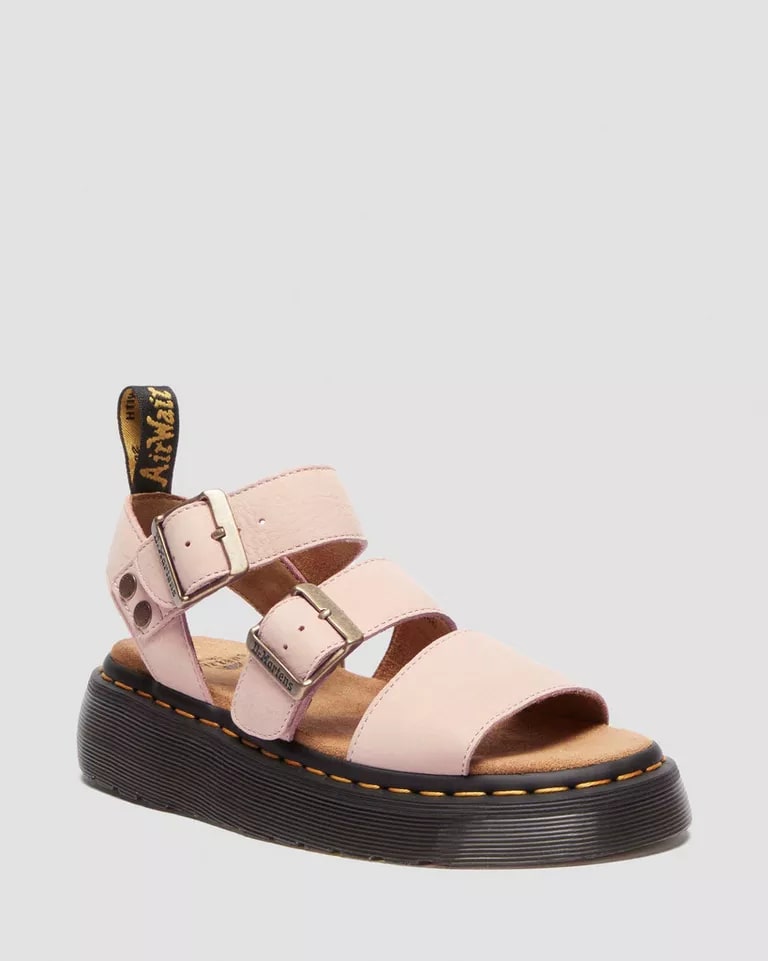 Dr. Martens Gryphon Quad Sandal - Powder Pink Milled Nubuck