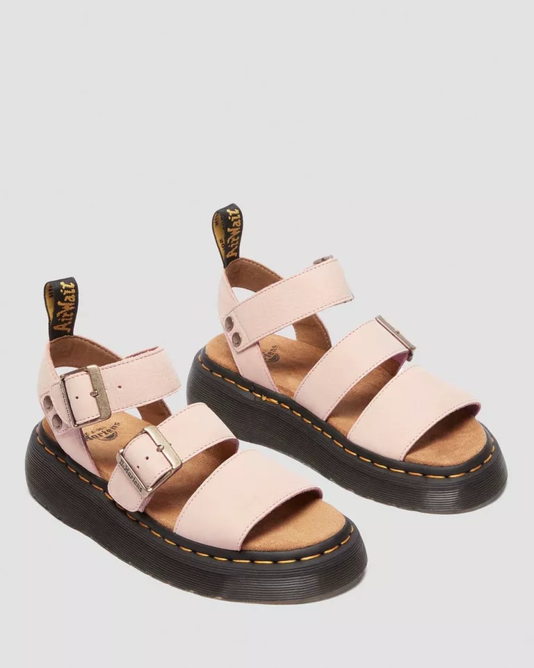 Dr. Martens Gryphon Quad Sandal - Powder Pink Milled Nubuck
