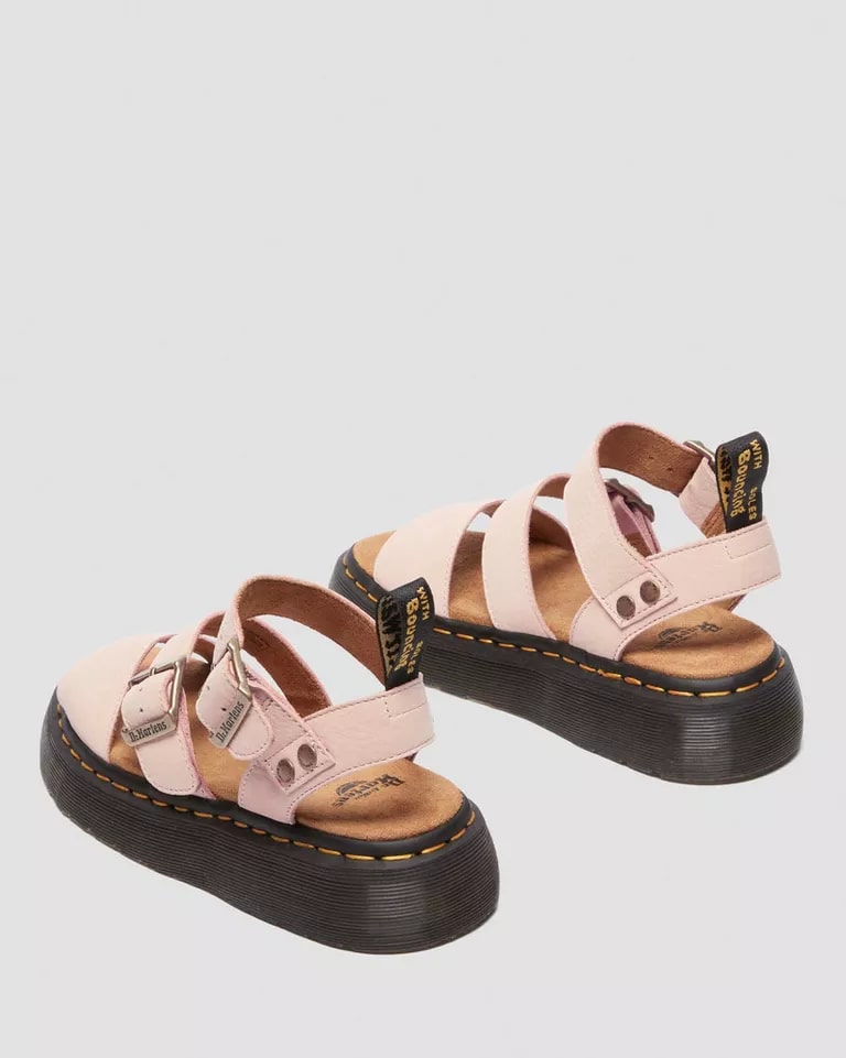 Dr. Martens Gryphon Quad Sandal - Powder Pink Milled Nubuck