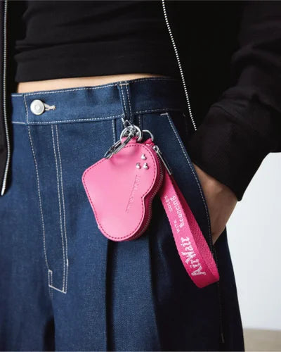 Dr Martens Heart Keyring Purse - Fuschia Pink Kiev