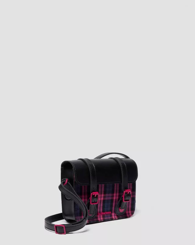Dr Martens 7" Satchel Black/Pink Tartan