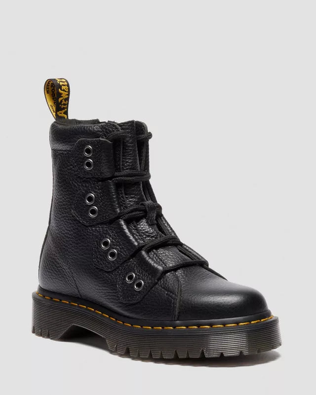 Dr. Martens 1460 Bex LTT 4 Tie Boot - Black Milled Nappa