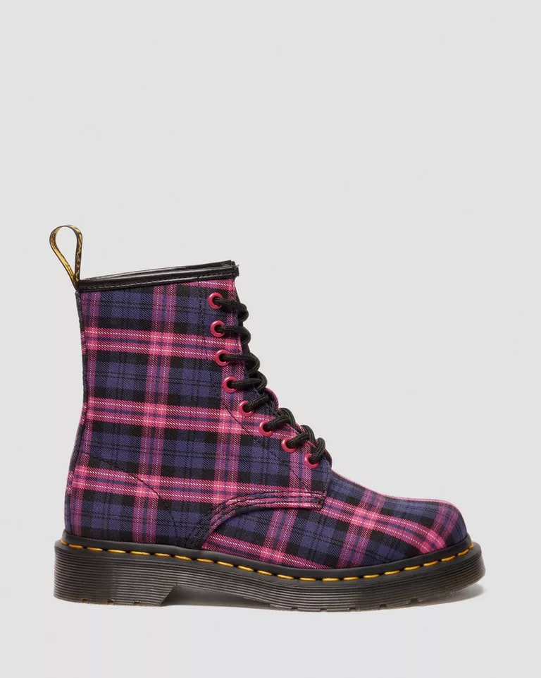 Dr. Martens 1460 8 Eye Boot - Pink Multi Tartan
