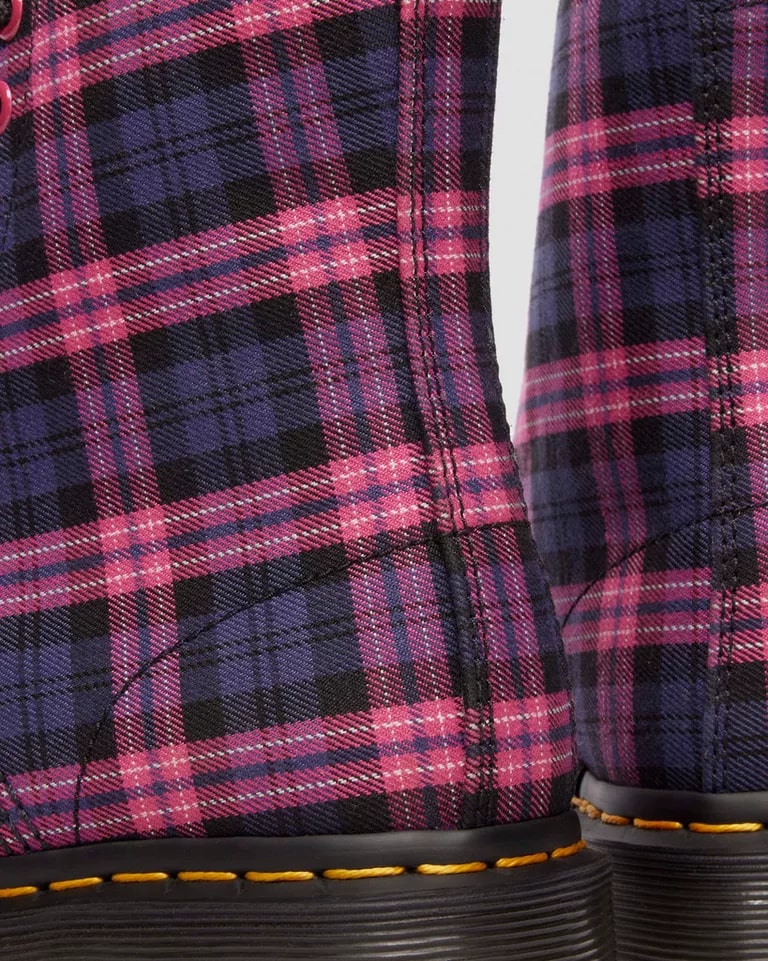 Dr. Martens 1460 8 Eye Boot - Pink Multi Tartan