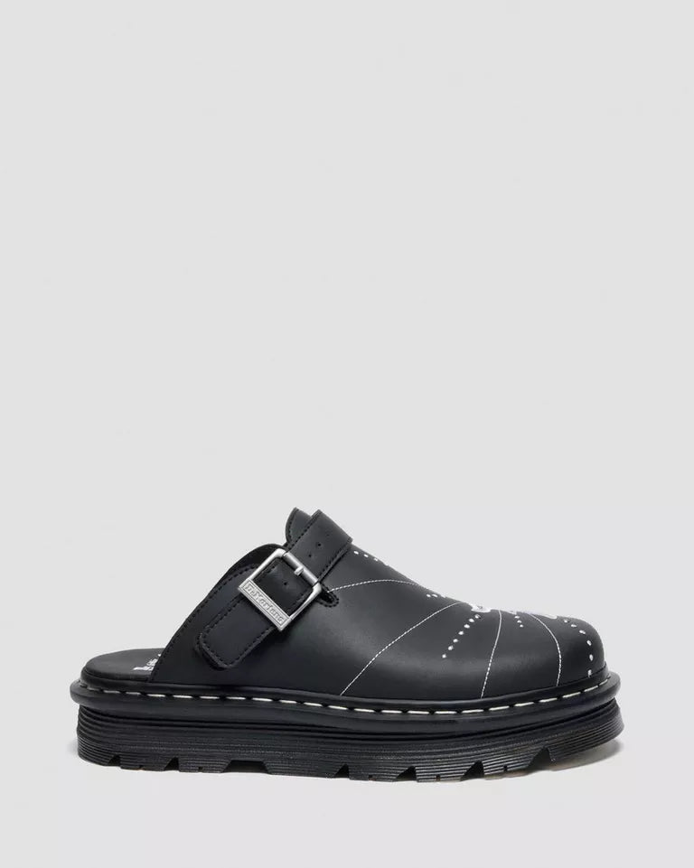 Dr. Martens Zebzag Mule Solar Flare - Black Genix Nappa