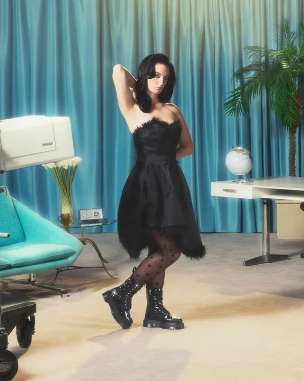 Dr. Martens Jadon Hi HDW Studded 10 Eye Boot - Black Buttero